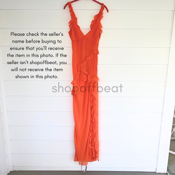 NEW House of CB Pixie Dress Flame Medium - Picture 15 of 17